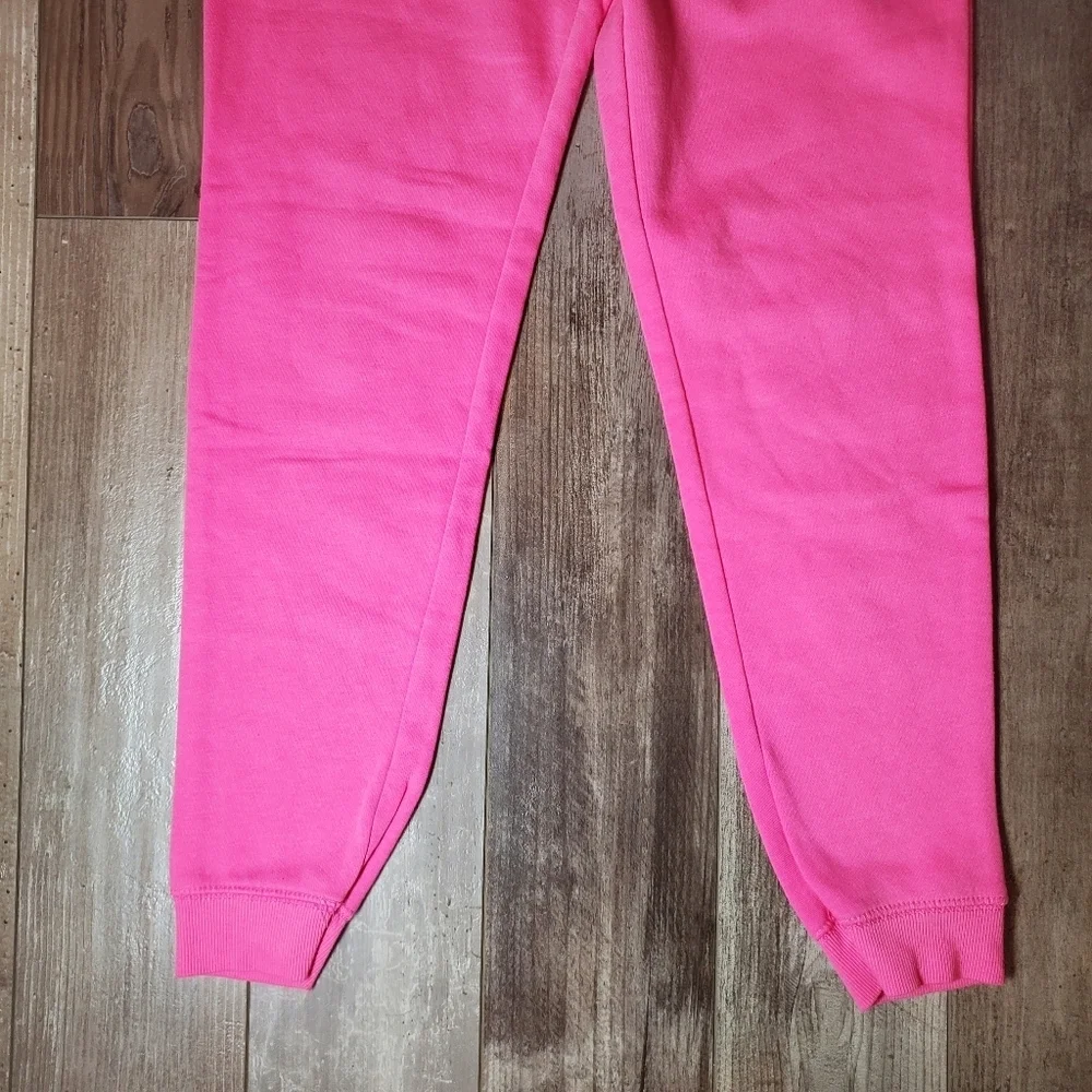 The Children’s Place Pink & Silver LOVE Jogger Sweatpants Girls Size Large 10/12